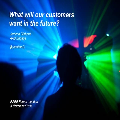 What will our customers want in the future