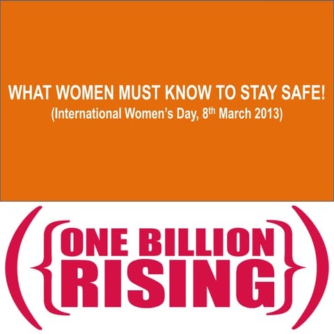 What women must know to stay safe