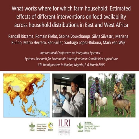 What works where for which farm household: Estimated effects of different int...