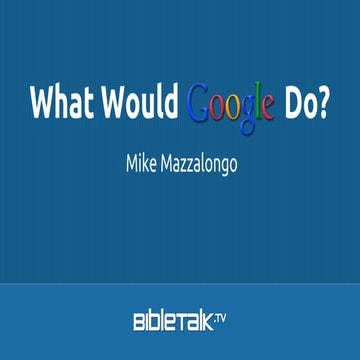 What Would Google Do? | PPT