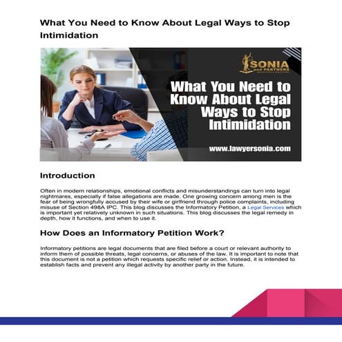 A Petition for Informed Consent – Intimidation and Legal Remedies.docx