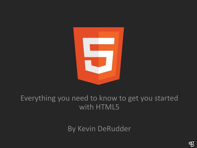 What you need to know bout html5