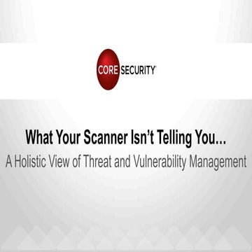 What your scanner isn't telling you
