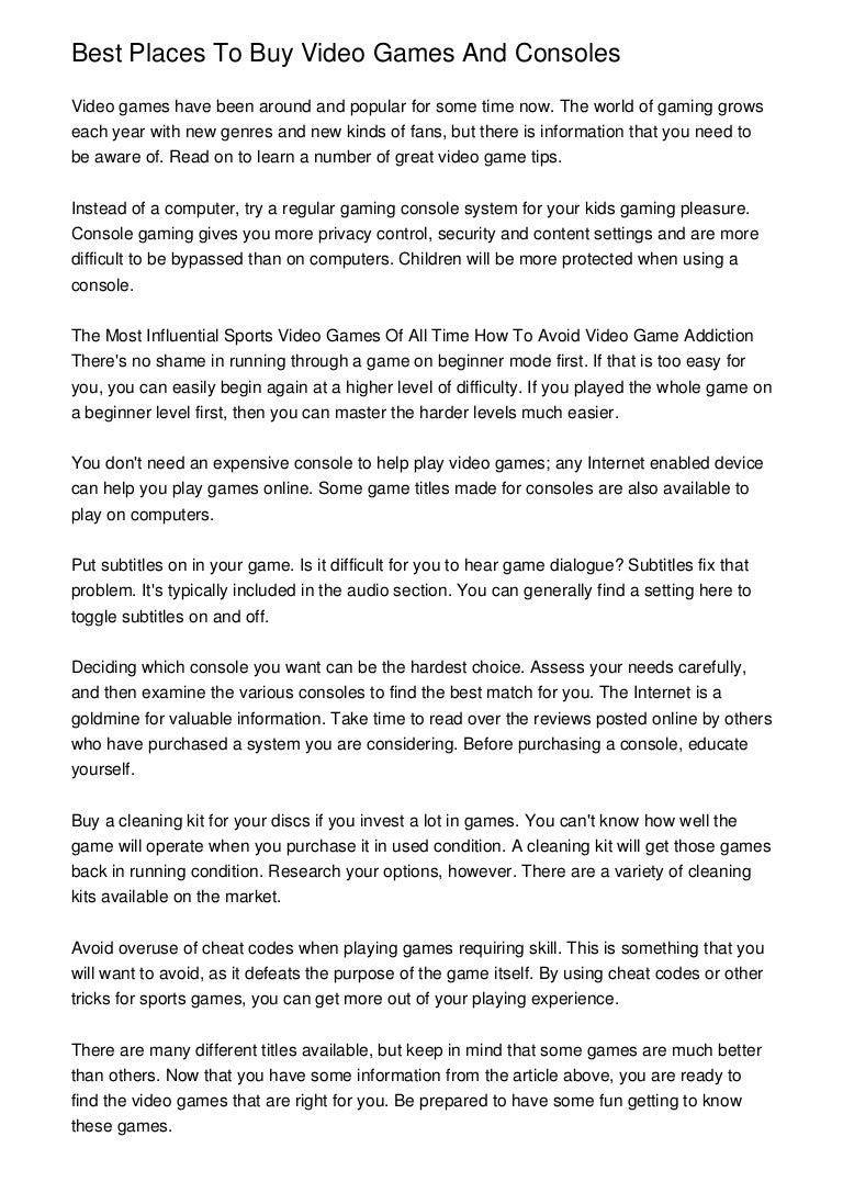 best places to buy used games