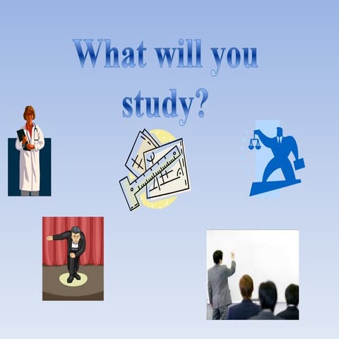 What you will  study