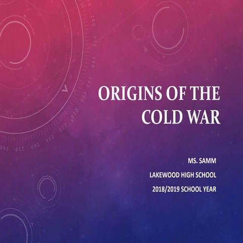 Unit 15: The Cold War - Part 3
