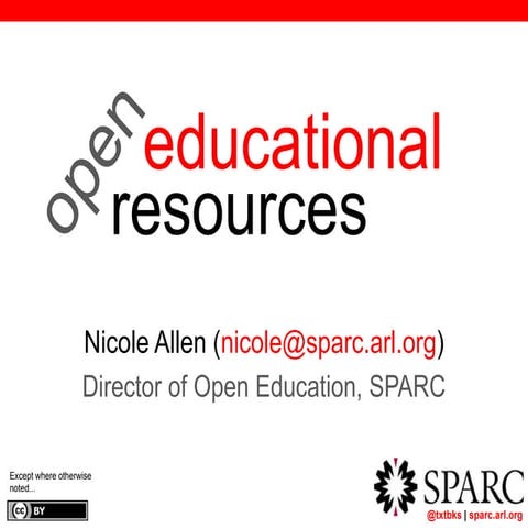 Open Educational Resources (Wheaton College 3/16/14)