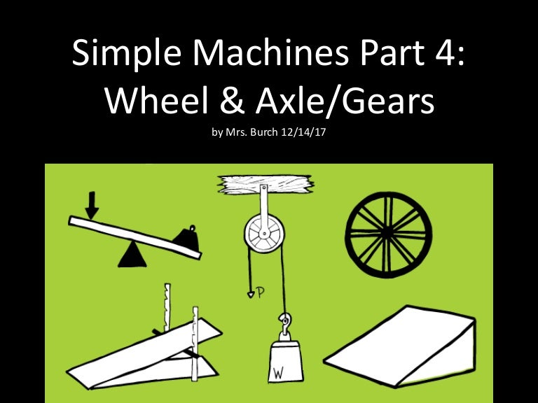 Wheel and Axles and Gears