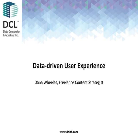 Data-Driven User Experience