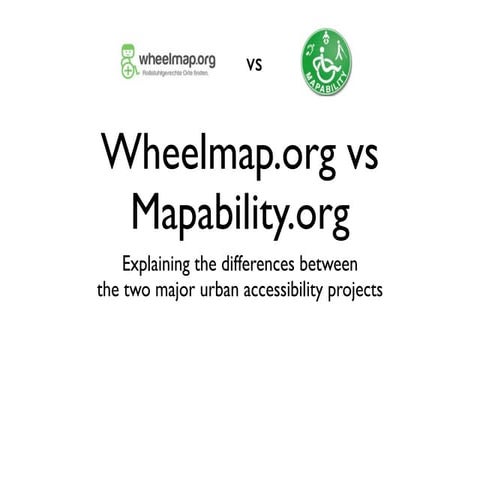 Wheelmap vs Mapability