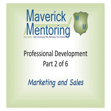 Wheel of business part 2 of 6    Marketing and Sales