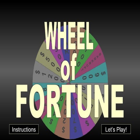 Wheel of Fortune game for any industry