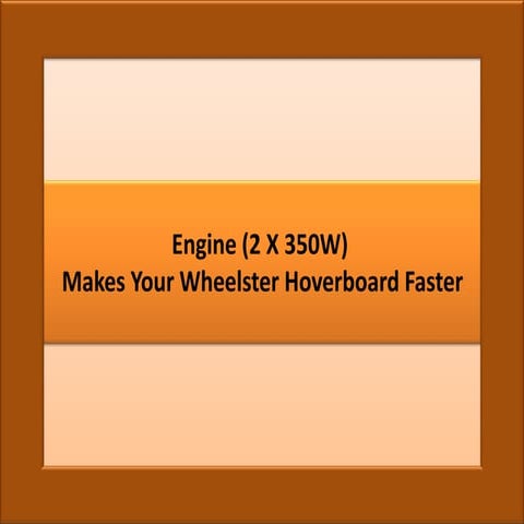 Wheelster hoverboard engine (2 x 350 w)