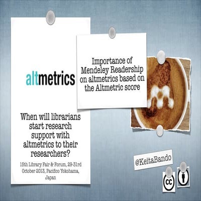 When will librarians start research support with altmetrics to their research...