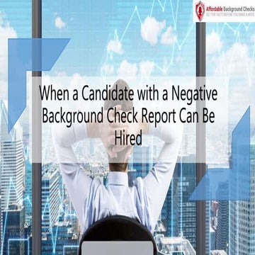 Why Candidates fail a background check. | PDF