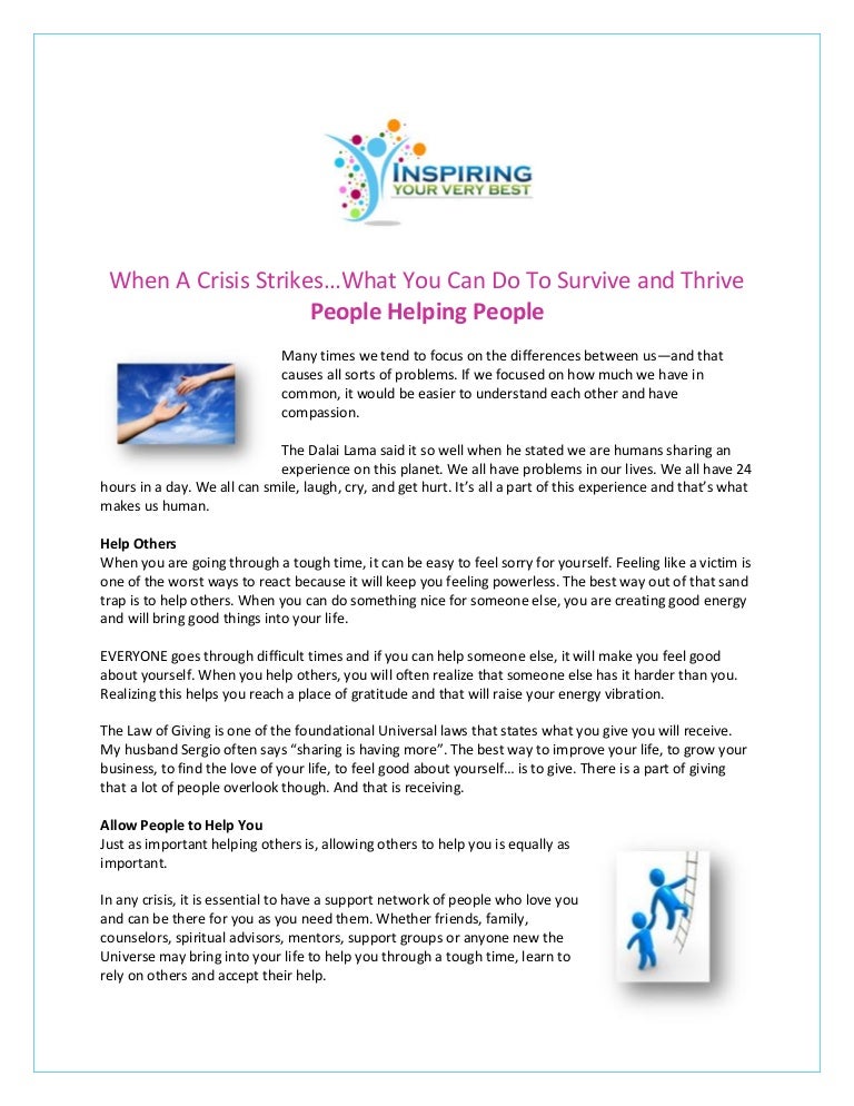 Why Is It Important To Help Others In Need Stop helping people who