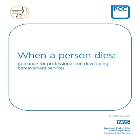 End of life care planning with people who have a personal health budget ...