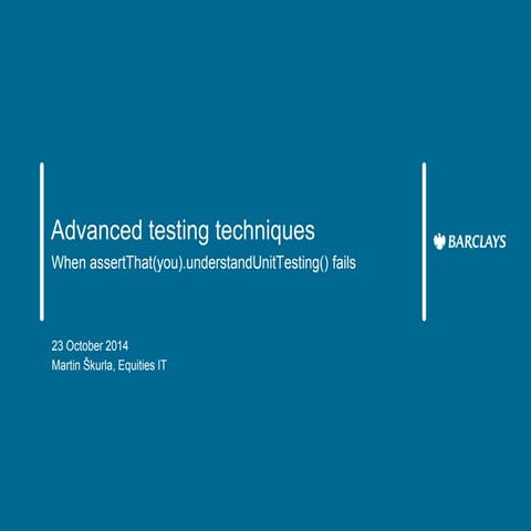 When assertthat(you).understandUnitTesting() fails