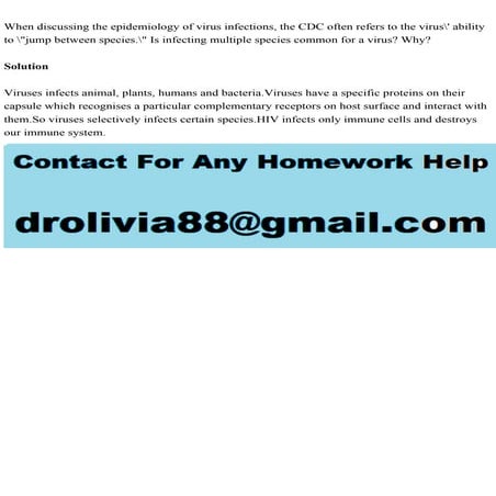 When discussing the epidemiology of virus infections, the CDC often .pdf