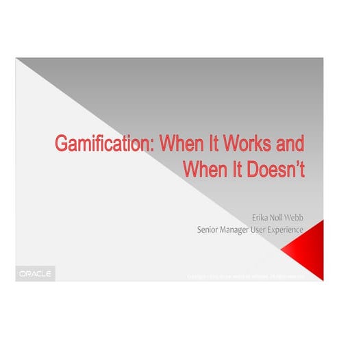Enterprise Gamification Best Practices: What to do, What to expect | PPTX