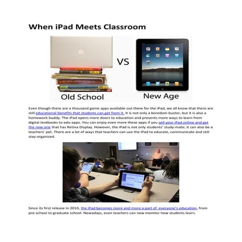 When iPad Meets Classroom
