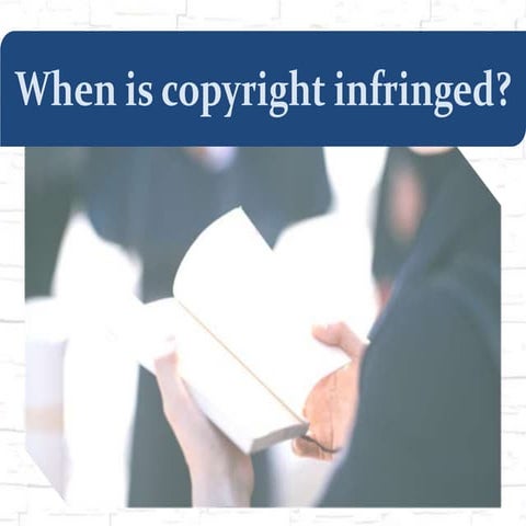 When is copyright infringed   for lib guide