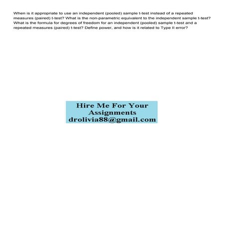 When is it appropriate to use an independent pooled sample.pdf