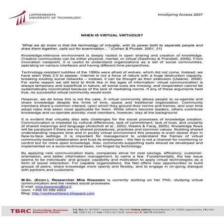 When is virtual virtuous