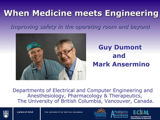 When Medicine meets Engineering