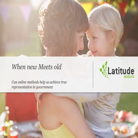 When new meets old - online research methods for governement