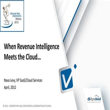 When revenue intelligence meets the cloud