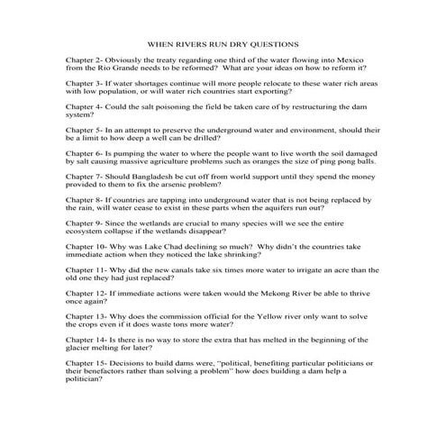 Quotes on Water | PDF