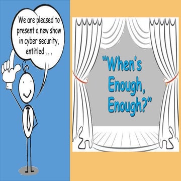 When's enough, enough (oct 2015) slideshare   2
