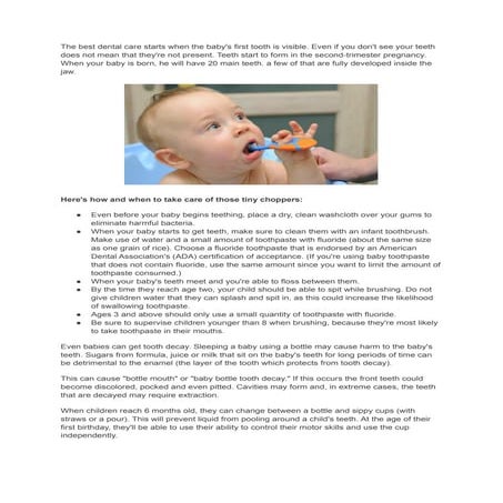 Pacifiers and tooth development | PPSX
