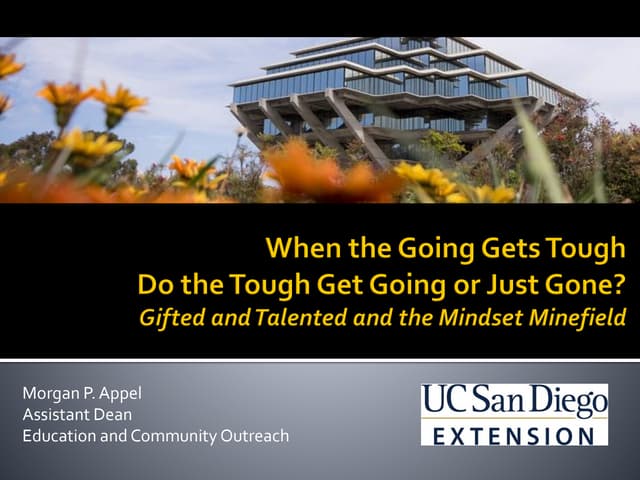 When the Going Gets Tough, Do the Tough Get Going?