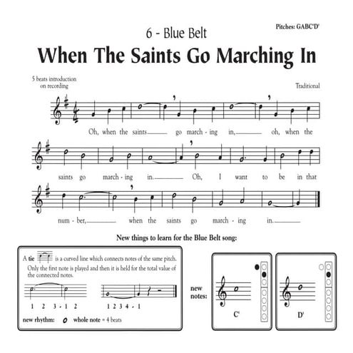 When the saints go marching in recorder