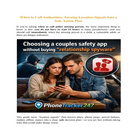 When to Call Authorities_ Turning Location Signals Into a Safe Action ...