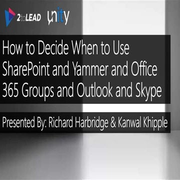 How To Decide: When To Use What In Office 365 - ITUnity