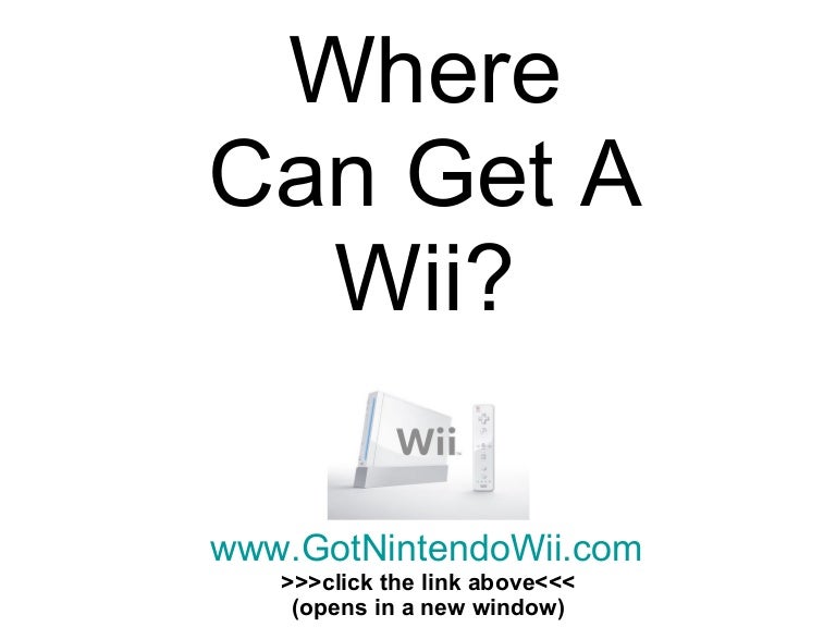 where can i get a wii