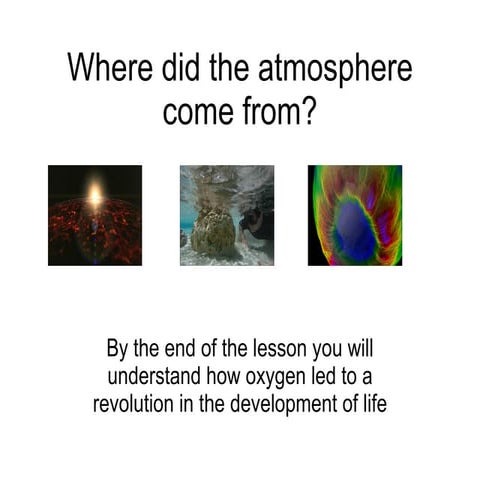 Where Did The Atmosphere Come From