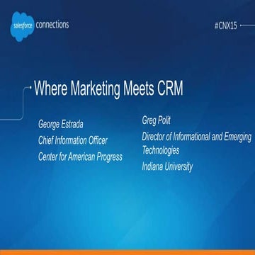 Nonprofit & Campus Solutions -- Where Marketing Meets CRM