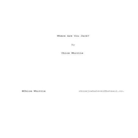 Where are you jack film script