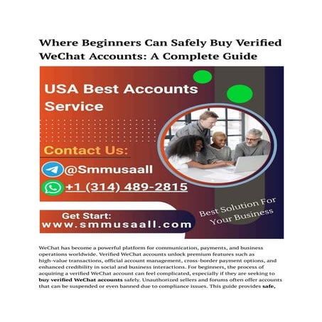 How to Securely Buy Verified WeChat Accounts in 2025.pdf