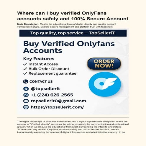 Mastering Verified OnlyFans Accounts: Secure Digital Identity ...