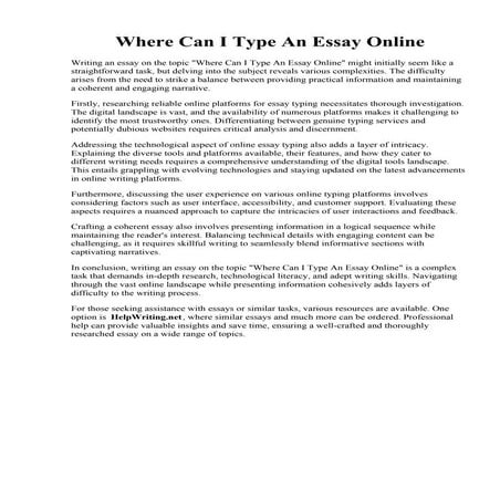 Where Can I Type An Essay Online.pdf