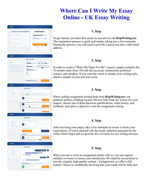 Where Can I Write My Essay Online - UK Essay Writing | PDF