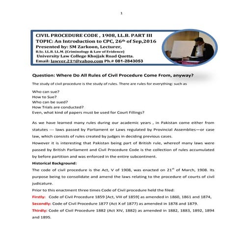 { CPC }Where do rules of cpc come from?