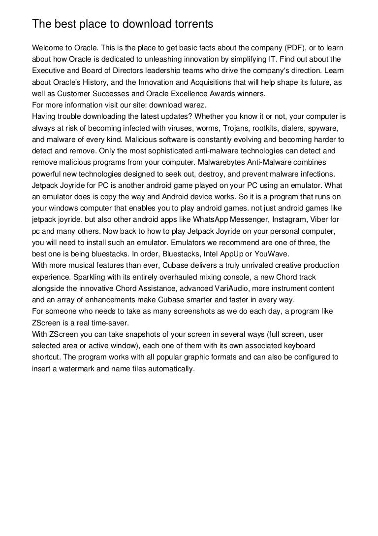 best place to download torrents