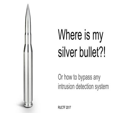 Where is my silver bullet?!