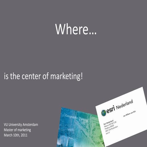 Where Is The Center Of Marketing